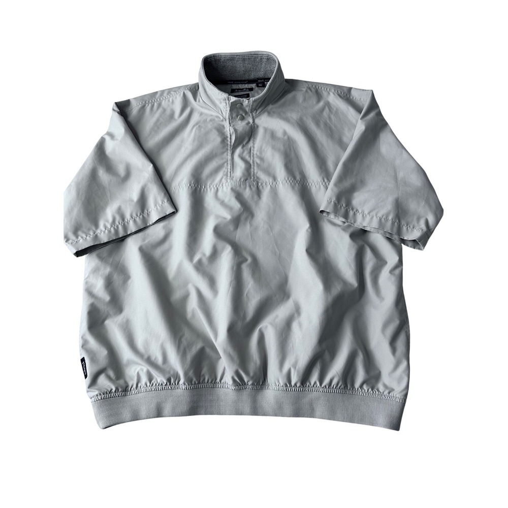 Ashworth Weather Systems Mens XXL Gray Short Sleeve Windshirt Pullover AM1959‎